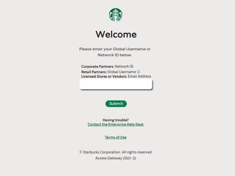 Starbucks Partner Hours Portal