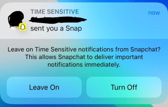 Time Sensitive Snapchat